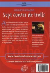 Sept contes de trolls - 4ème de couverture - Format classique