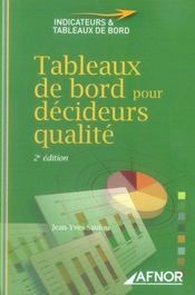 Tableaux de bord pour décideurs qualité (2e édition) - Intérieur - Format classique