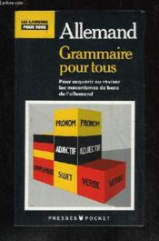 Allemand / Grammaire Pour Tous - Couverture - Format classique