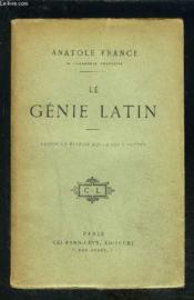 Le Genie Latin - Couverture - Format classique