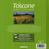 La Toscane ; 30 lieux incontournables - 4ème de couverture - Format classique