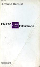 Pour en finir avec l'université - Couverture - Format classique