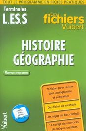 Histoire/geographie Terminale L/es/s