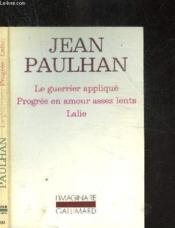 Le guerrier applique - progres en amour assez lents - lalie - Couverture - Format classique