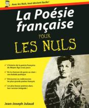 La poésie française pour les nuls - Couverture - Format classique