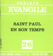 Cahiers de l'Evangile N.26 ; Saint Paul en son temps - Couverture - Format classique
