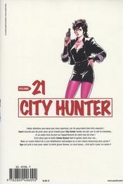City Hunter t.21 - 4ème de couverture - Format classique