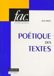 La Poetique Des Textes - Intérieur - Format classique