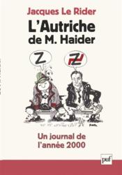 L'autriche de m. haider. un journal de l'annee 2000 - Couverture - Format classique