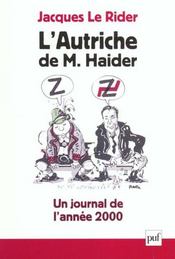 L'autriche de m. haider. un journal de l'annee 2000 - Intérieur - Format classique