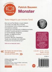 Monster - 4ème de couverture - Format classique