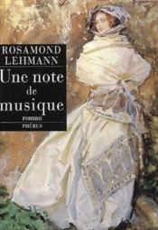 Une note de musique - Couverture - Format classique