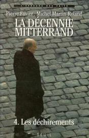 La décennie Mitterrand t.4 ; les déchirements (1992-1995) - Couverture - Format classique