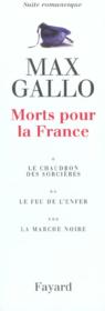 Morts Pour La France ; Coffret 3 Volumes T.1, T.2 Et T.3 - 4ème de couverture - Format classique