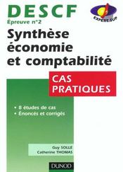 Synthese Economie Et Comptabilite ; Descf N.2 ; Cas Pratiques - Intérieur - Format classique