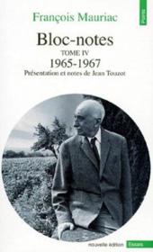 Bloc-notes t.4 ; 1965-1967 - Couverture - Format classique