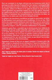 Paul Le Converti, Apotre Ou Apostat - 4ème de couverture - Format classique