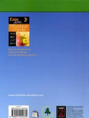 Physique-chimie ; 3ème ; livre de l'élève (édition 2008) - 4ème de couverture - Format classique
