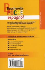 Bescherelle poche espagnol - 4ème de couverture - Format classique