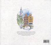Amsterdam ; aquarelles - 4ème de couverture - Format classique