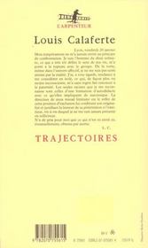 Carnets - viii - trajectoires - (1984) - 4ème de couverture - Format classique