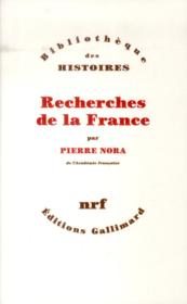 Recherches de la France  - Pierre Nora 