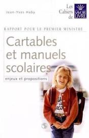 Cartables et manuels scolaires, rapport pour le premier ministre - Couverture - Format classique