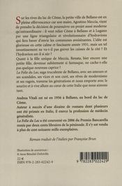 La folie du lac - 4ème de couverture - Format classique
