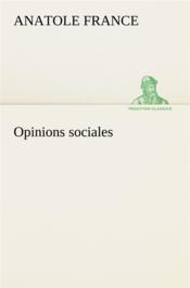 Opinions sociales - Couverture - Format classique