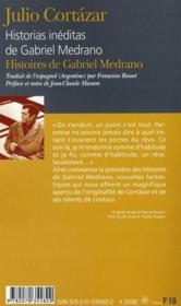 Histoires de Gabriel Medrano / historias inéditas de Gabriel Medrano - Couverture - Format classique