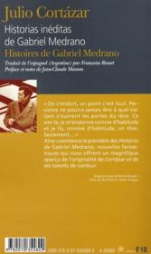 Histoires de Gabriel Medrano / historias inéditas de Gabriel Medrano - 4ème de couverture - Format classique
