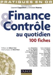 Finance et contrôle au quotidien ; 100 fiches - Couverture - Format classique