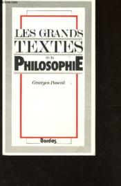 Pascal grands textes philosophiques - Couverture - Format classique