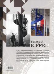 Le style Eiffel - 4ème de couverture - Format classique