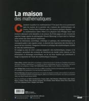 La maison des mathématiques - 4ème de couverture - Format classique