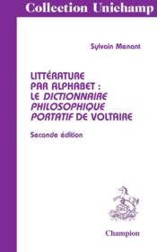 Littérature par alphabet : le dictionnaire philosophique portatif de Voltaire (2e édition) - Couverture - Format classique