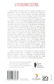 Oeuvres de Jean jaurès t.17 ; le pluralisme culturel - 4ème de couverture - Format classique