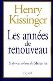 Les annees de renouveau - Couverture - Format classique