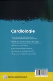 Cardiologie - 4ème de couverture - Format classique