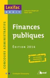 Finances publiques  - Christophe Sinnassamy - Christophe Ssinnassamy 