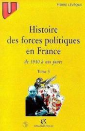 Histoire des forces politiques en france - Couverture - Format classique