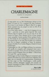 Ils ont fait la France t. 9 - Charlemagne ; guerrier et conquérant - 4ème de couverture - Format classique