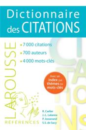 Dictionnaire des citations - Couverture - Format classique