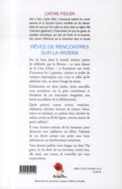 Rêves de rencontres sur la Riviera - 4ème de couverture - Format classique