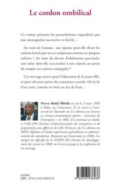 Le cordon ombilical - 4ème de couverture - Format classique