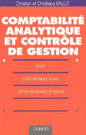 Comptabilite Analytique Et Controle De Gestion - Couverture - Format classique