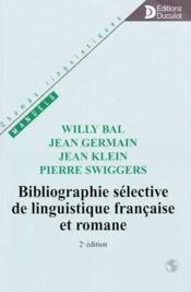 Linguistique Romane Et Francaise Champs Linguistiques - Couverture - Format classique