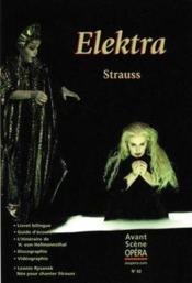 L'avant-scène opéra n.92 ; Elektra - Couverture - Format classique