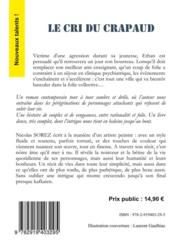Le cri du crapaud - 4ème de couverture - Format classique