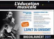 L'EDUCATION MUSICALE ; option musique ; le livret du candidat ; bac 2017  - L'Education Musicale 